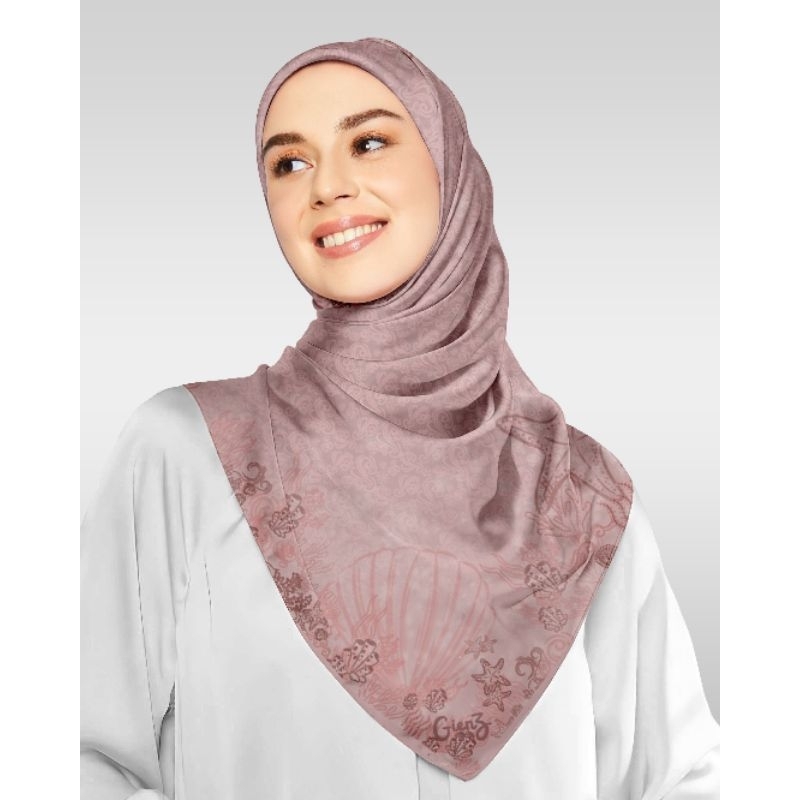 Hijab Motif  - Underwater Line Mauve