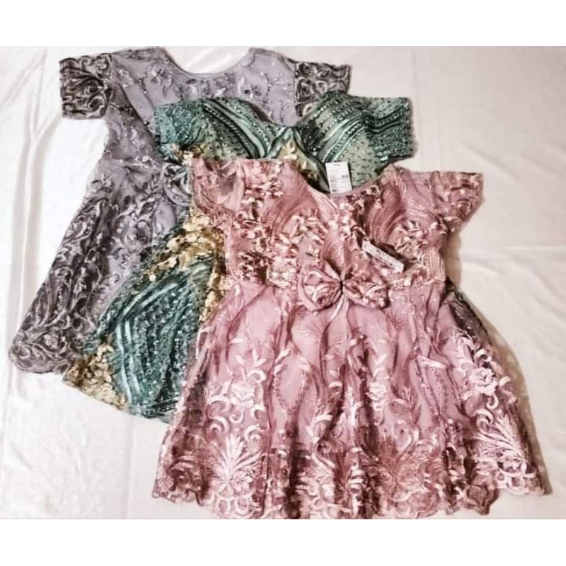 Baju Brokat anak perempuan (etimasi 1-2 tahun) / Dress pesta