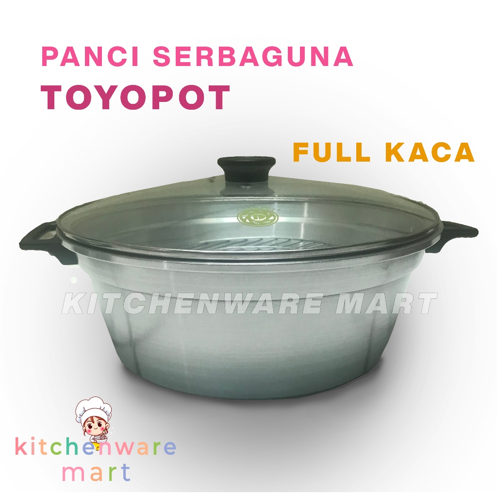 Panci Toyopot Tutup Kaca FULL-  Panci ajaib tutup kaca - Panci Tatung Tutup Kaca