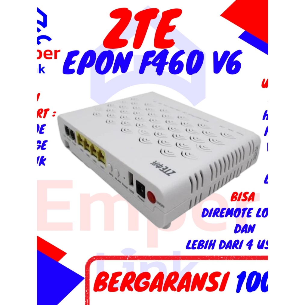 ZTE Onu Ont Epon F46 V6 q E4X9