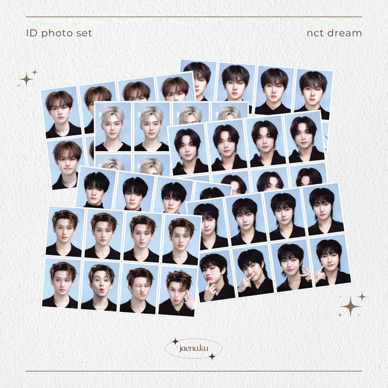 [NCT DREAM] ID PHOTO SET 1 LEMBAR (8foto) MARK RENJUN JENO HAECHAN JAEMIN CHENLE JISUNG