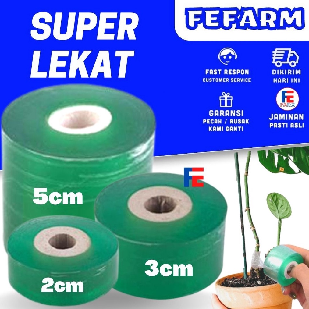

DIJAMIN ORI Grafting Tape 2cm 3cm 5cm x 1meter Parafilm Plastik Okulasi Polyolefin FEARM
