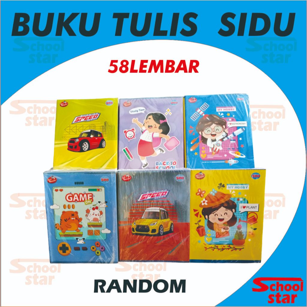 

BUKU TULIS SIDU 58 LEMBAR ISI 10 BUKU