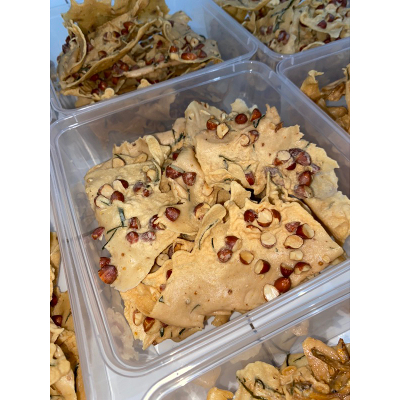 

Aneka Peyek kacang, peyek teri, dan peyek udang rebon | homemade| toples 1500ml (toples kotak)