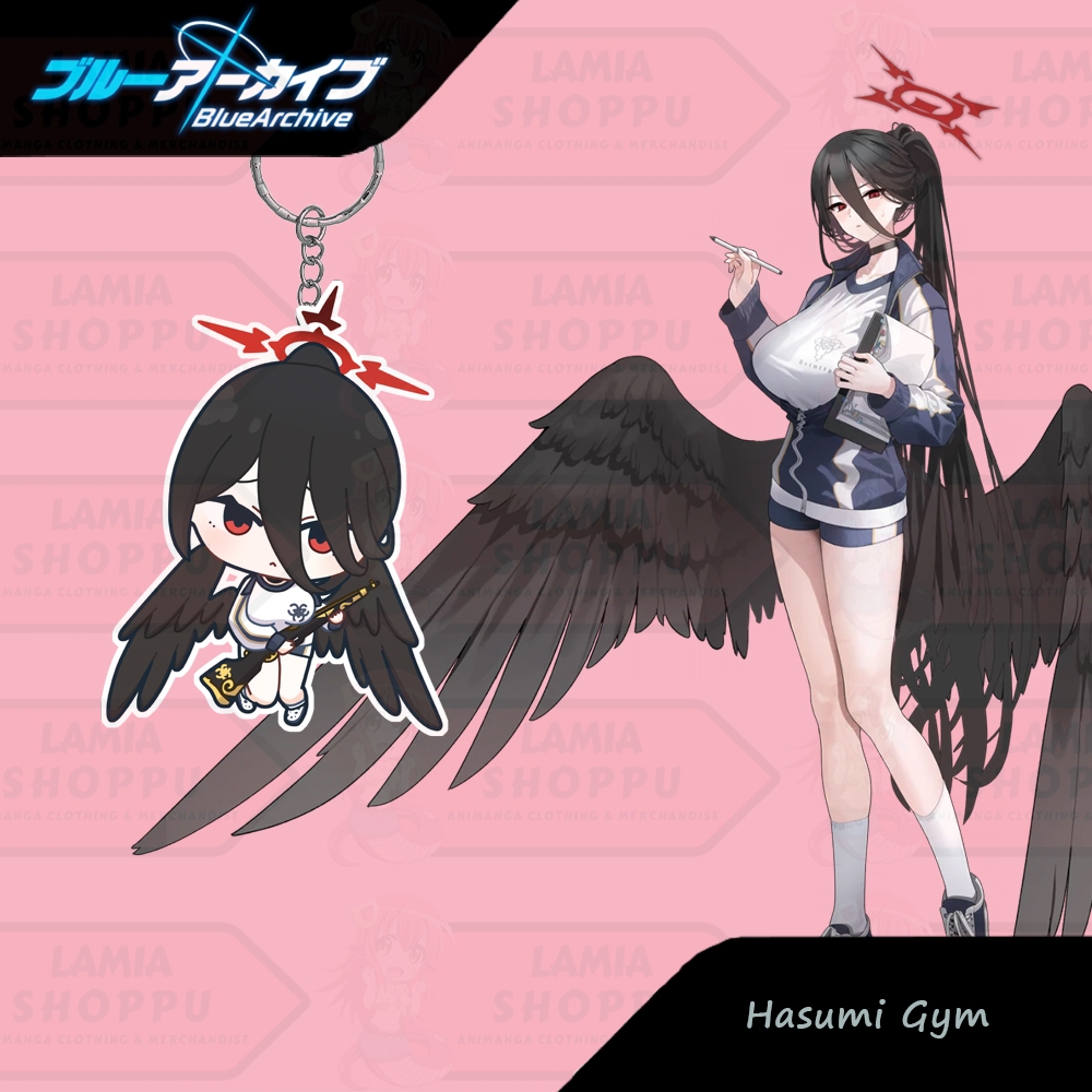 Gantungan Kunci Blue Archive Hasumi Gym | Ganci UV Hasumi Blue Archive | Keychain Blue Archive