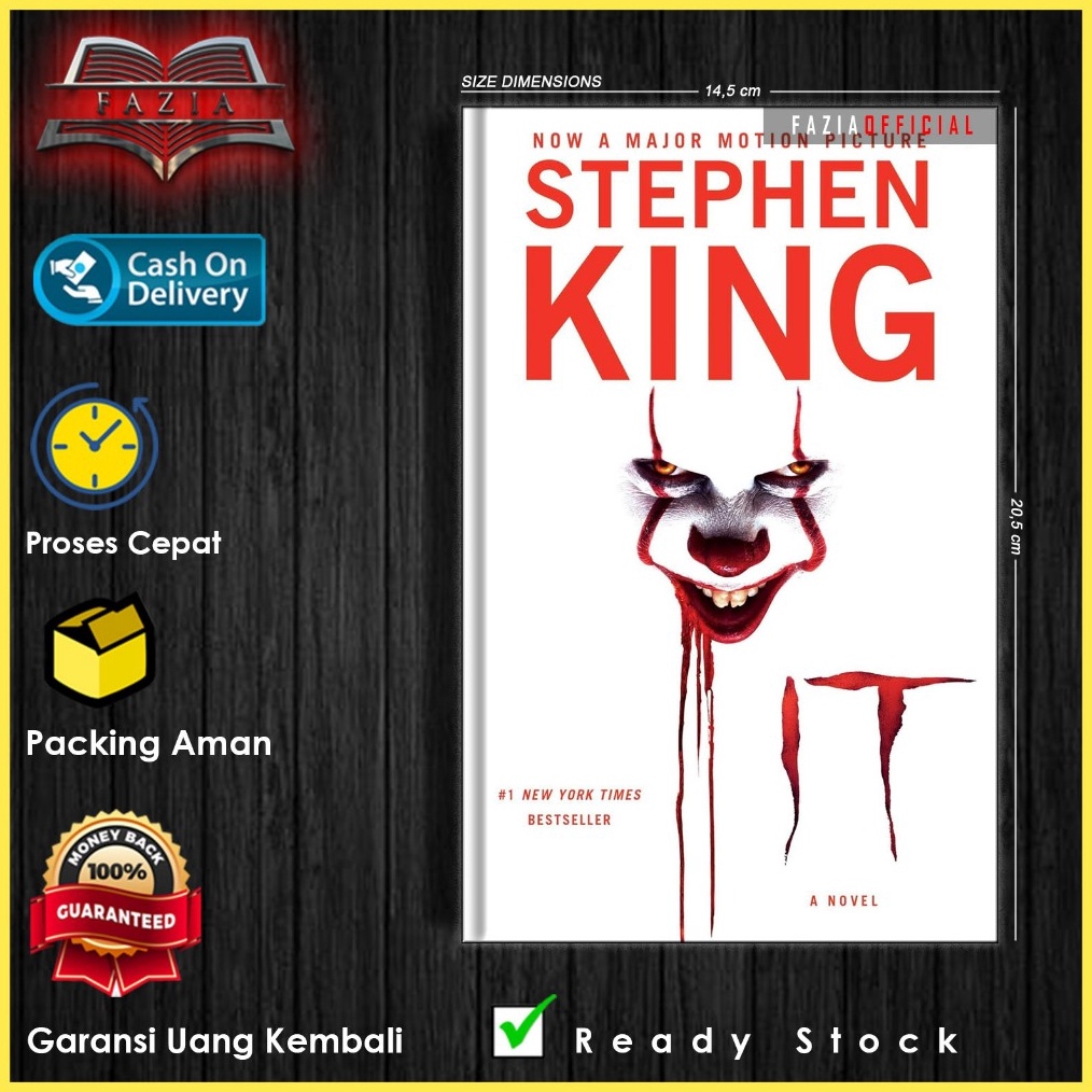 DISCOUNT TODAY It A Novel by Stephen King EnglishIndonesia