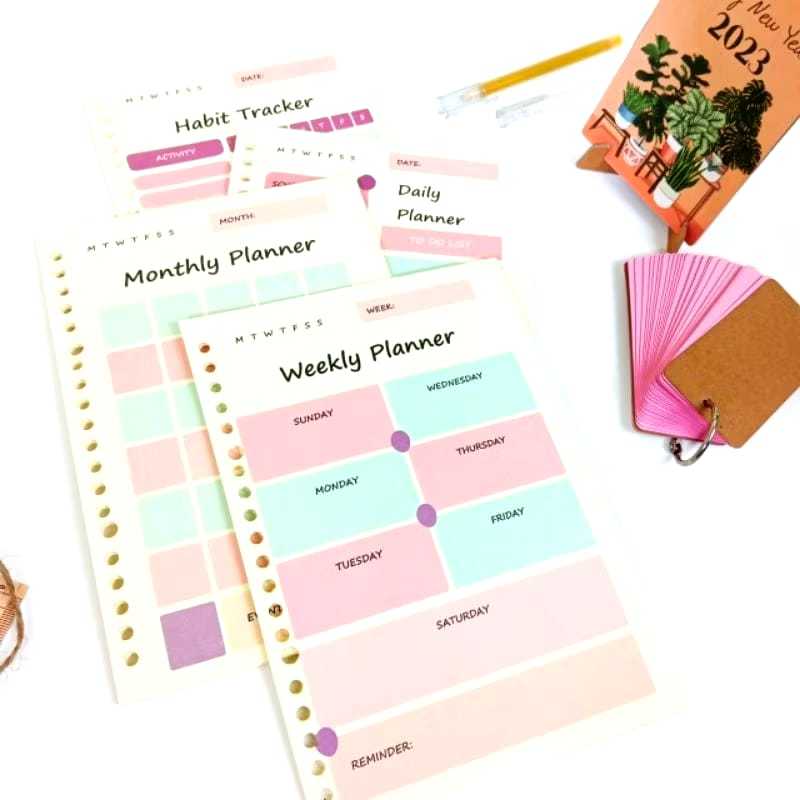 

Loose leafe A5 isi binder kertas file A5 20 hole daily planner / weekkly planner / monthly planner