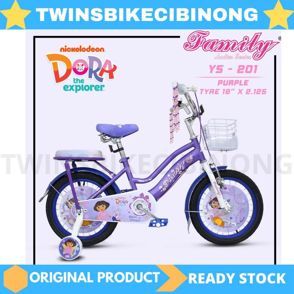 Sepeda 12 Family DORA SILVER