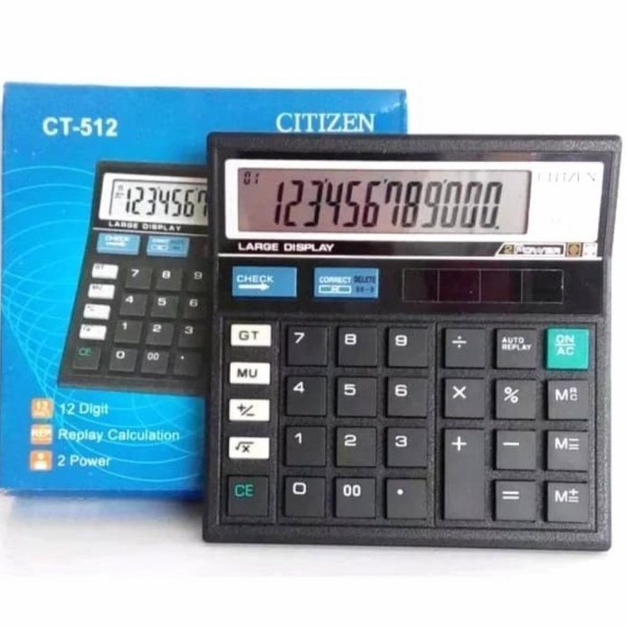 

SERBA SERBI KALKULATOR CITIZEN CT512 CHECK CORRECT CALCULATOR Kalkulator Meja CT 512