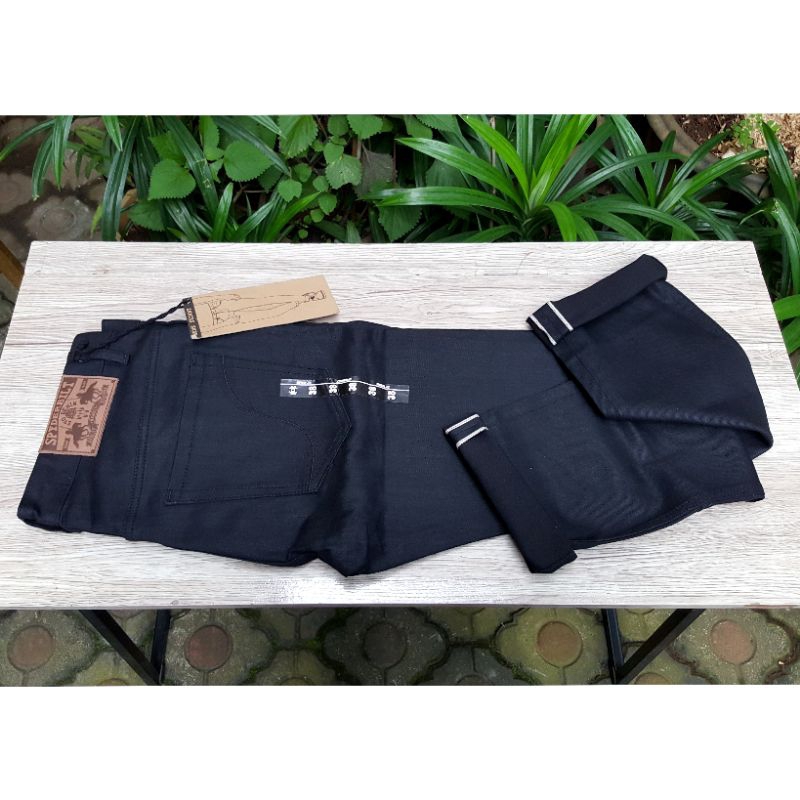Spyderbilt Selvedge Skuulz evo denim 2.0 black BNWT Original murah meriah