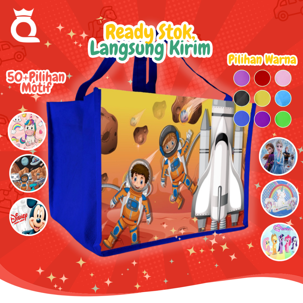 

Tas Souvenir Goodie Bag Bingkisan Snack Ulang Tahun Ultah Anak Laki Laki Perempuan Unik Lucu Bento B4
