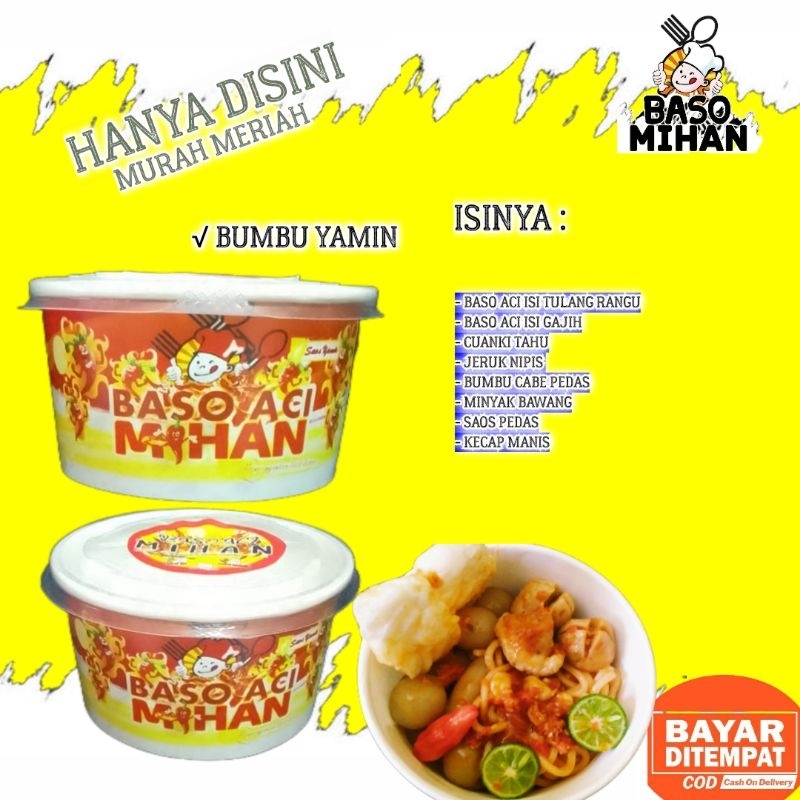 

Baso aci kuah saos yamin pedas baso aci mihan dengan cabei fressh...