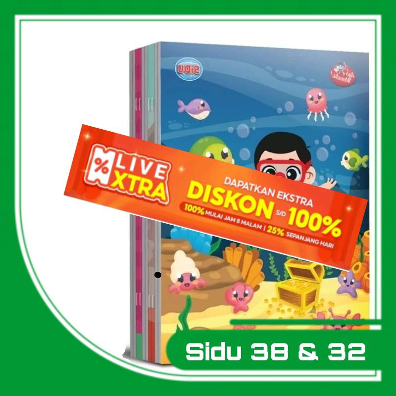 

BUKU TULIS SIDU 38 LEMBAR ,BUKU TULIS SIDU 32 LEMBAR ( 1 PACK ISI 10 BUKU )