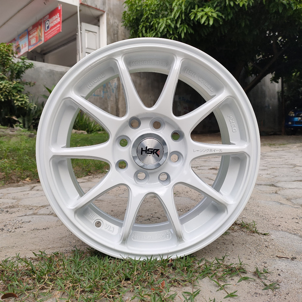 VELG MOBIL HSR WHEEL RING 15 DOUBLE PCD PUTIH