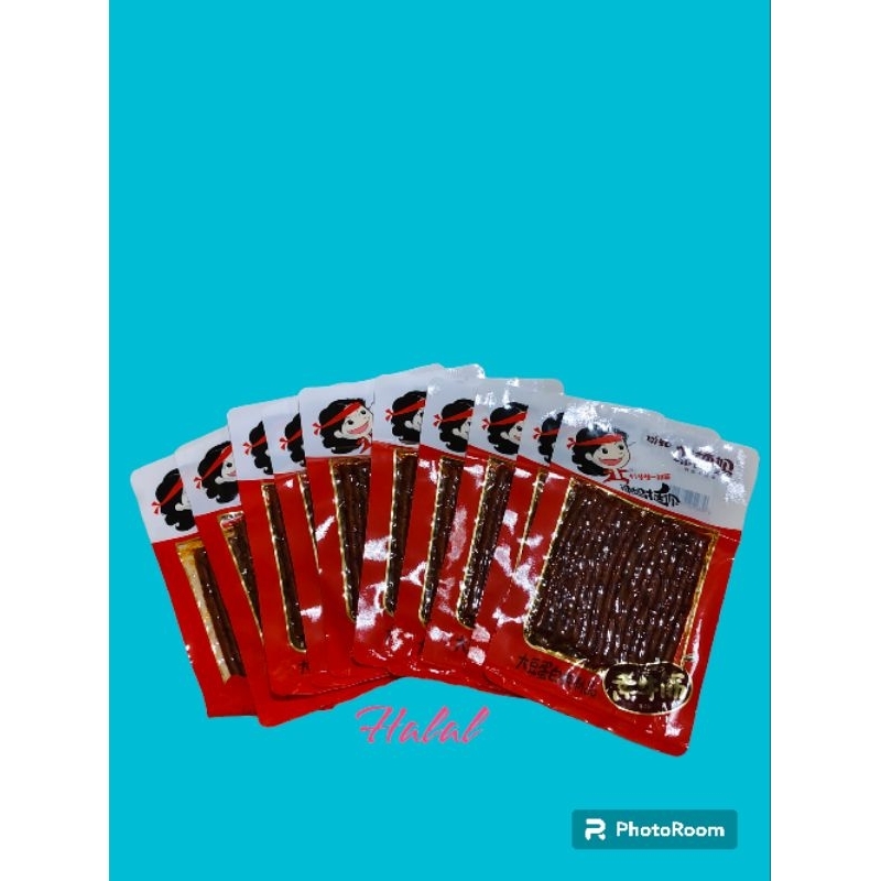

Halal Paket isi 5 Latiao Tendon Snack Original Wulama 100 g
