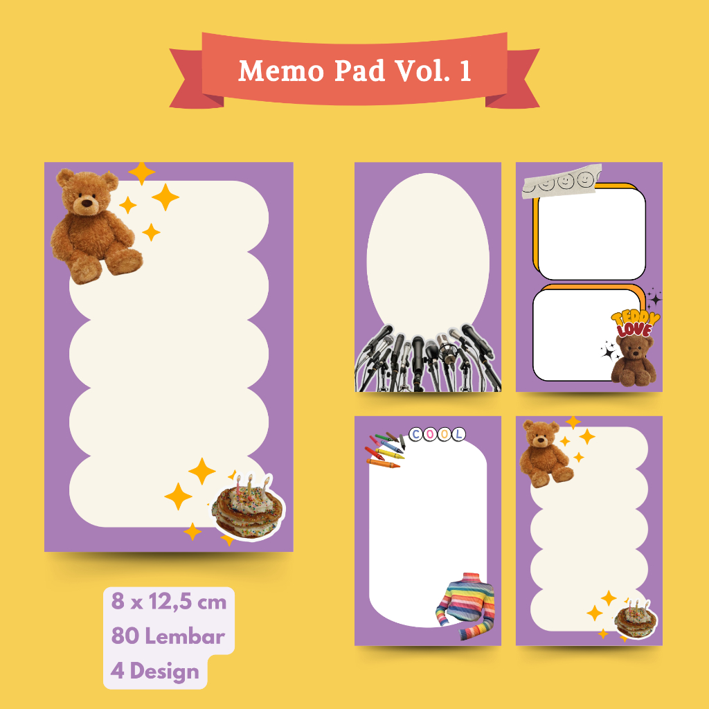 

Memo Pad Aesthetic Satu Set Vol Satu Bukan Sticky Note Untuk Buku Catatan Sekolah