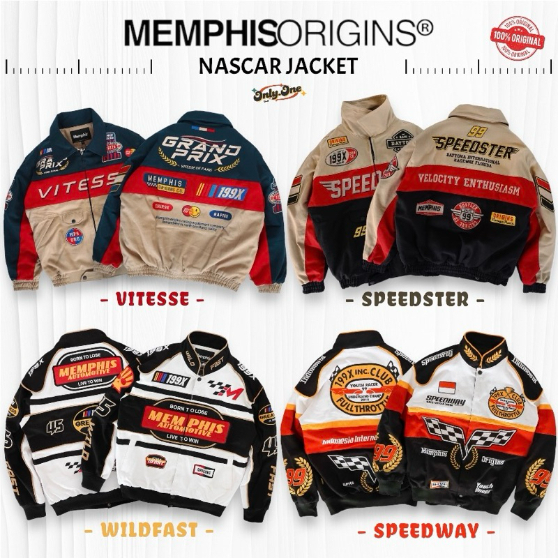 NASCAR JACKET | MEMPHISORIGINS - VITESSE, SPEEDSTER, STRADALE, WILDFAST