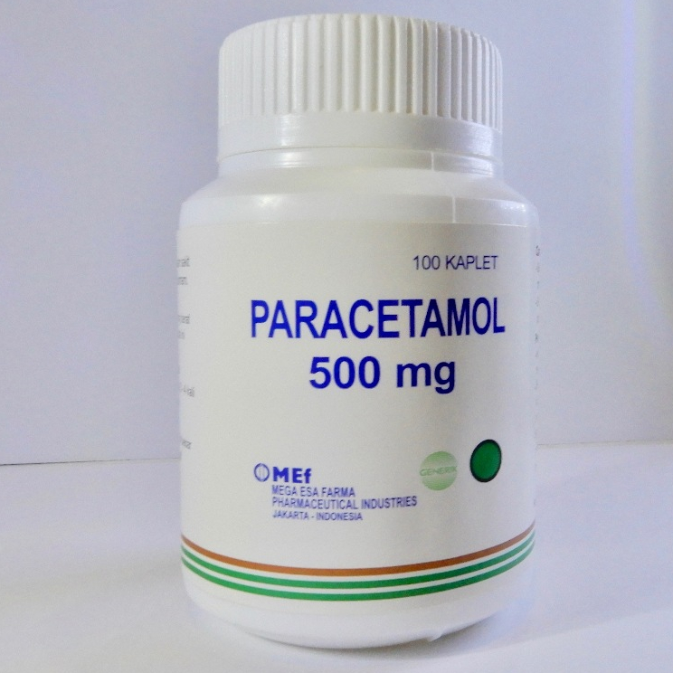 Paracetamol 500 mg (Botol 100 Kaplet)