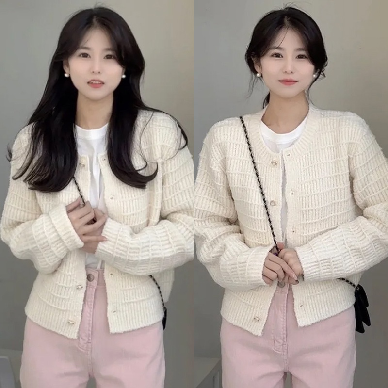 jaket lengan pendek dan panjang sweter kardigan rajutan wanita Korean Style/ Cardigan Rajut Korea Wa