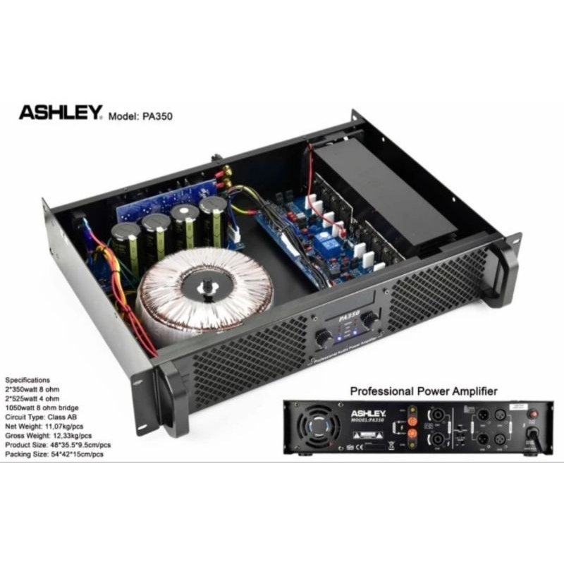 POWER AMPLIFIER ASHLEY PA350/PA 350 ORIGINAL NEW