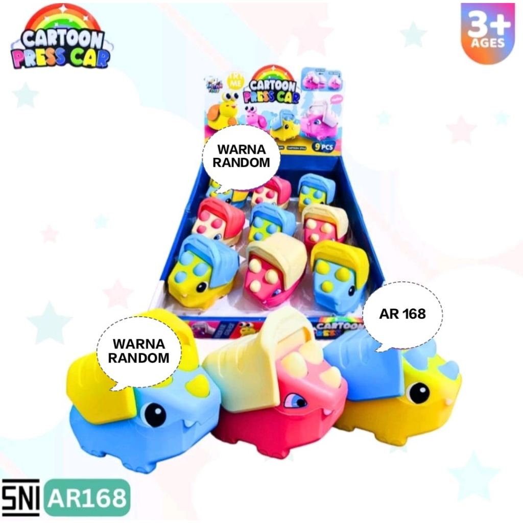 Mainan Cartoon Press & Go Car Rhino AR168
