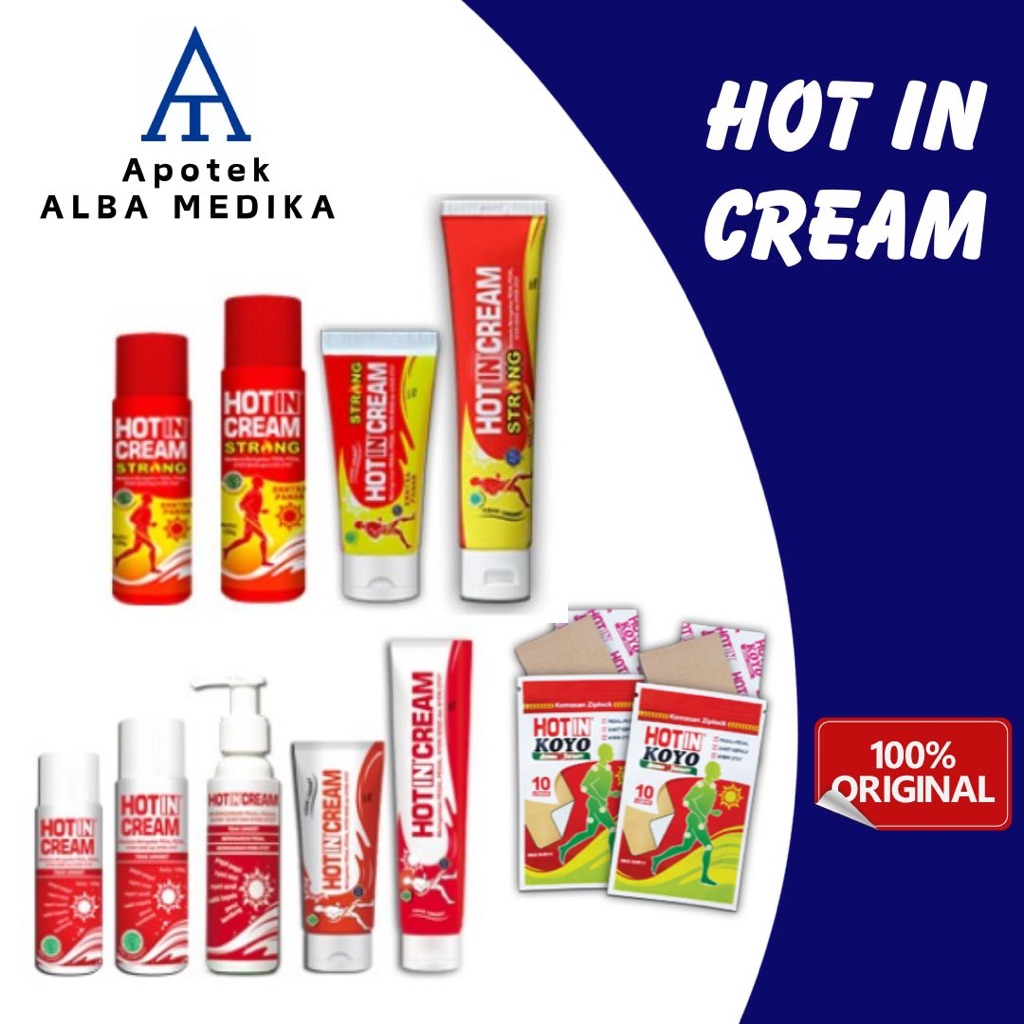 Hot In Cream / Hot In DCL / Hot Cream Strong / Koyo | Mengatasi Pegal, Pegel, Nyeri Otot | Hotin Cre