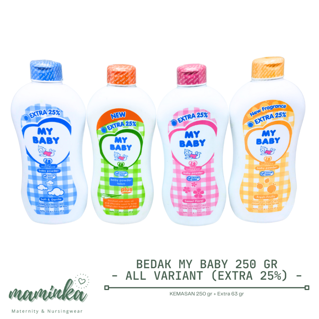 My Baby Powder Bedak Bayi 250 gram + Extra 25%