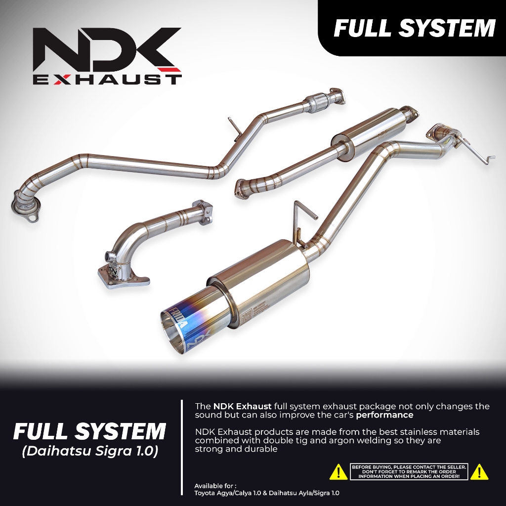 NDK FULLSET PNP MUFFLER DK 02 V3 SIGRA BY NDK EXHAUST KNALPOT MOBIL