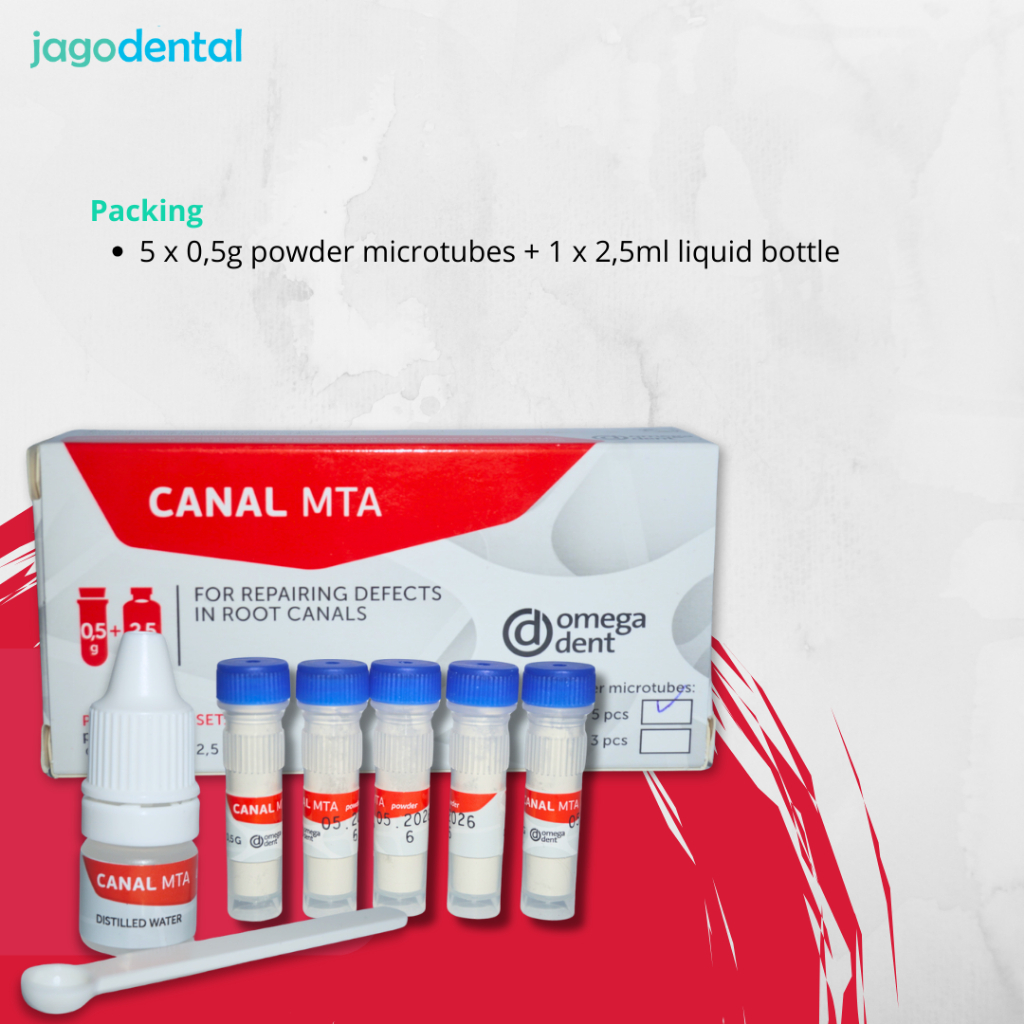 Mineral Trioxide Aggegrate MTA/ Trioxident Jago Dental OMEGADENT CANAL MTA