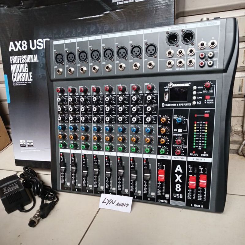 MIXER AUDIO MACKIE AX8N USB MIXER 8 CHANNEL USB MP3