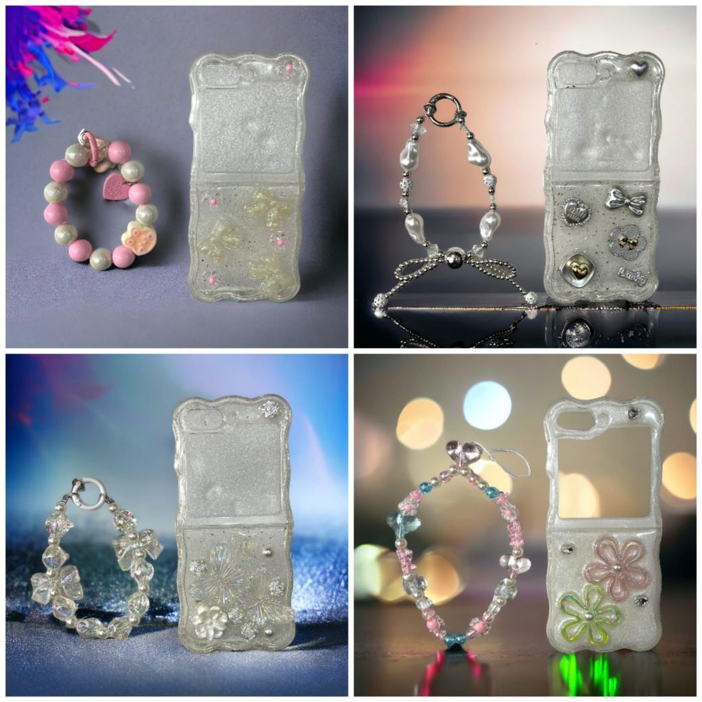 Case Gradasi Marble + Tali Gantungan Hp [ SAMSUNG Z Flip 3 / Z Flip 4 / Z Flip 5 ] case corak samsun