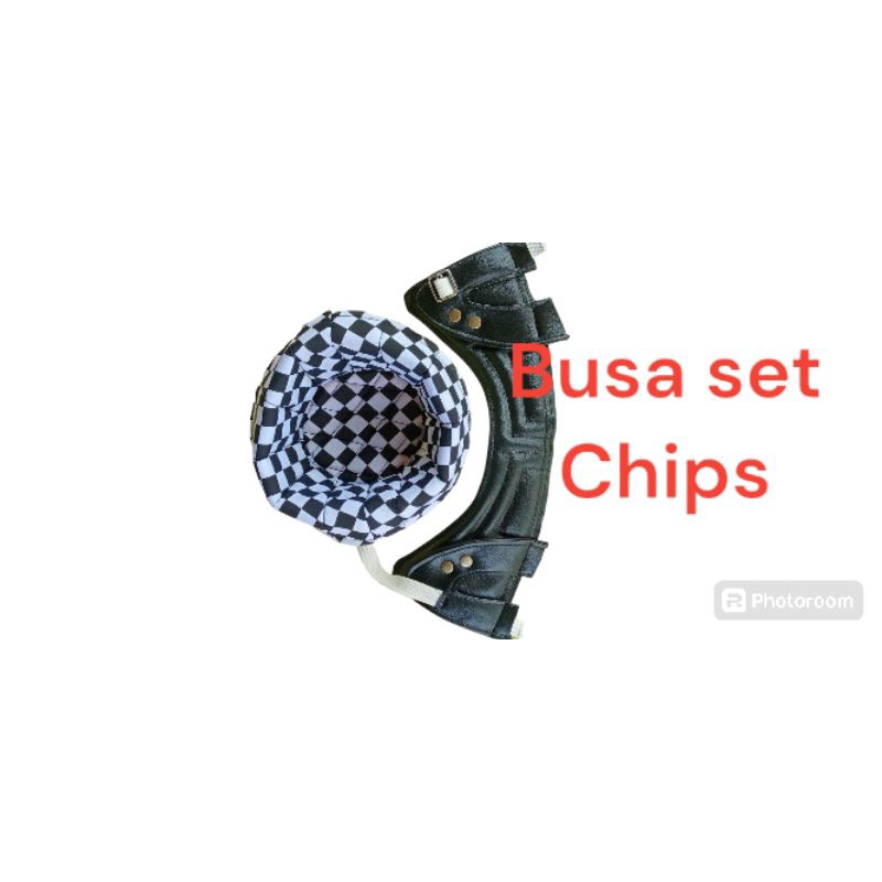 KAIN KULIT BUSA HELM CHIPS JADUL