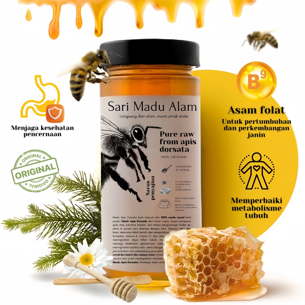 

Madu Murni [100% Pure Apis Dorsata Honey] - Sari Madu Alam