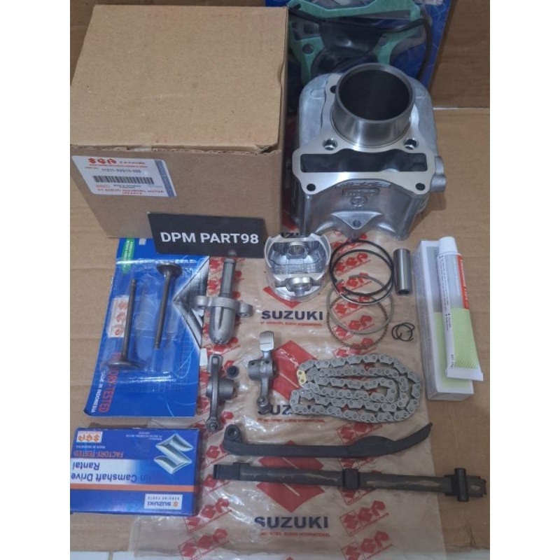Blok seher Komplit 8item Suzuki spin 125/Skywive/Skydrive kualitas Original