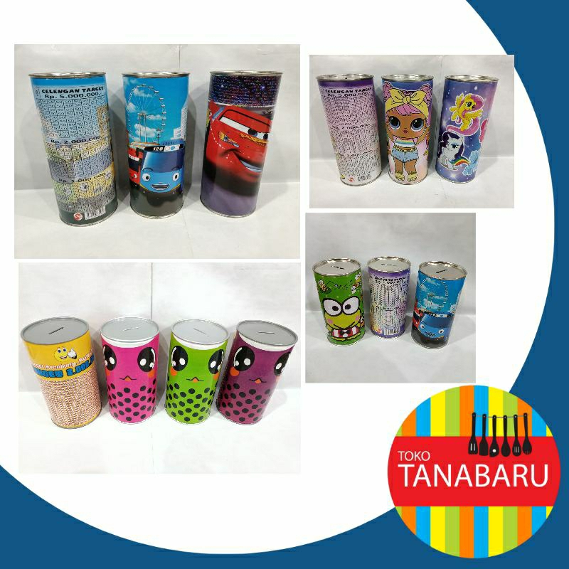Celengan target / celengan kaleng / target celengan