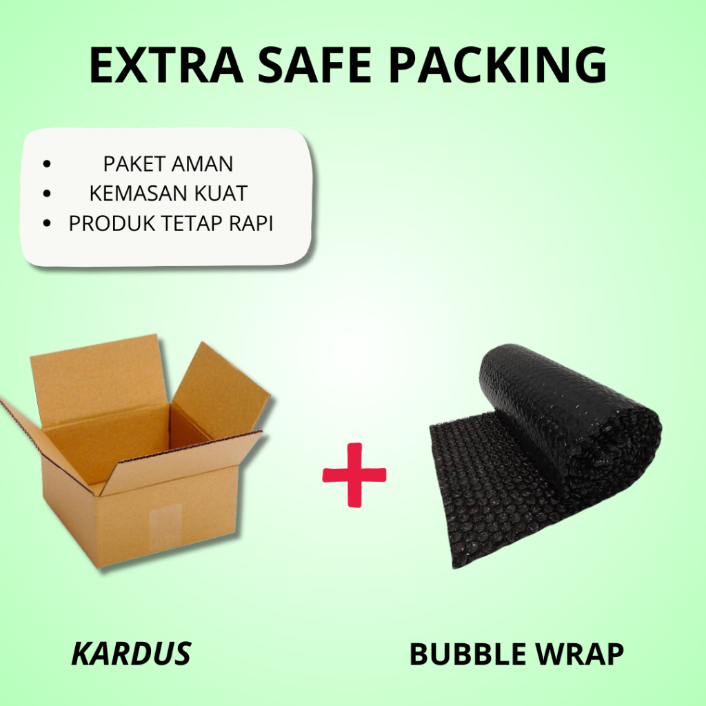 

TAMBAH BUBBLE WRAP / DUS UNTUK SAFETY & KEAMANAN PAKET ANDA