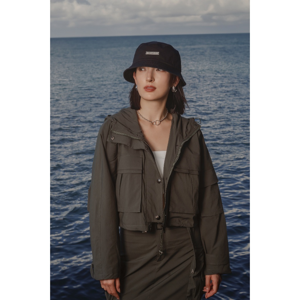 Young Hungry Free - Jacket Wanita - Hoard Jacket In Hunter Green