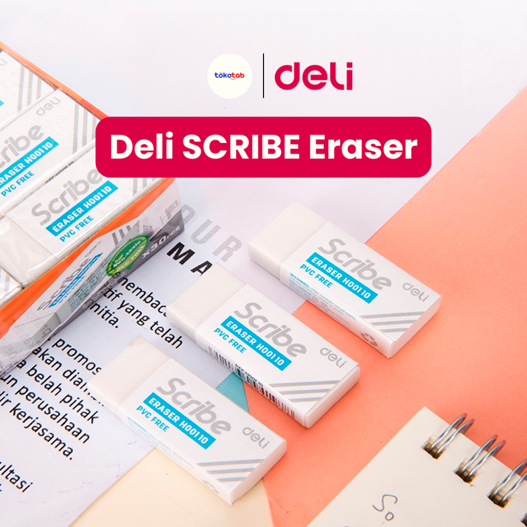 

Tokotab - Deli Eraser / Penghapus Pensil Putih Bebas PVC Bebas Debu Tidak Beracun 1 pcs EH00110