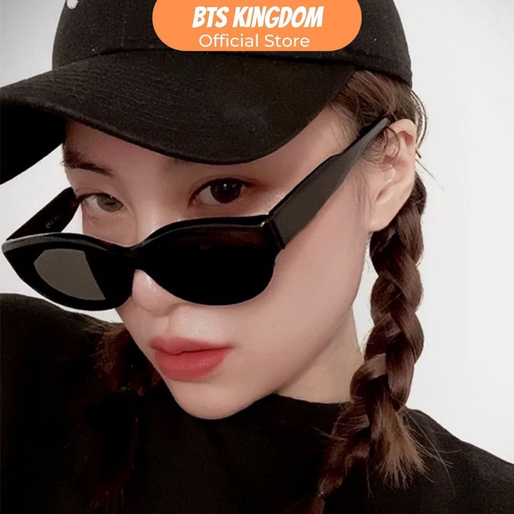 Kacamata Hitam Fashion Korea Frame Oval