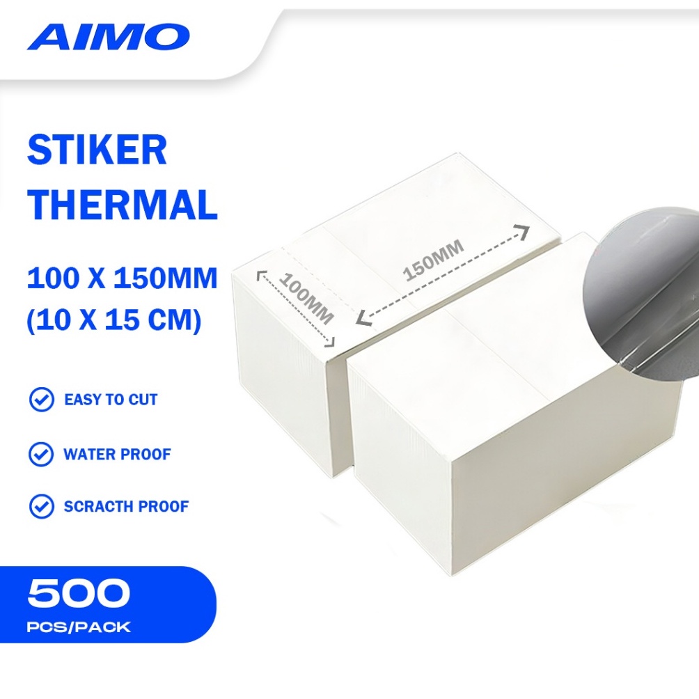 

AIMO Thermal Paper 1 X 15mm1x15 cm Lipat Roll BARCODE A6 THERMAL 5pcs KODE B7U8