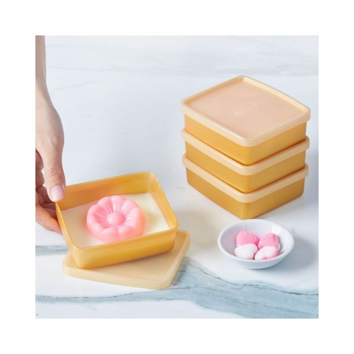 Tupperware mini square away set 4 pcs