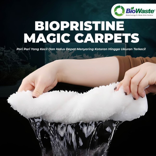 BioPristine Magic Carpet Media Filter Saringan Air akuarium dan Kolam ikan Bisa Cuci Ulang