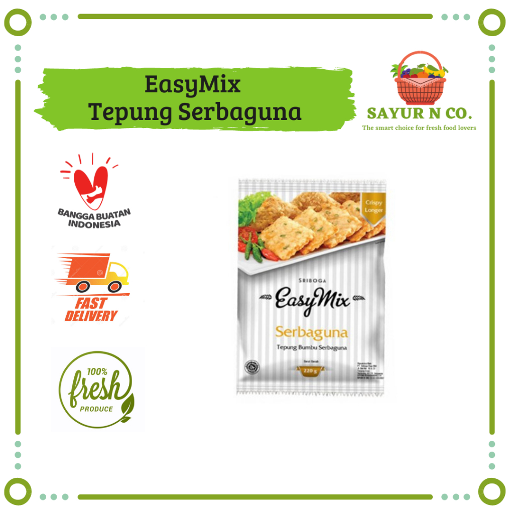 

EASY MIX Tepung Bumbu Serbaguna 220gr | Sayur N Co Bekasi