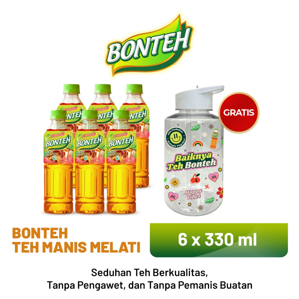 

[Free Tumbler] Teh Bonteh Melati 330ml x 6 pcs