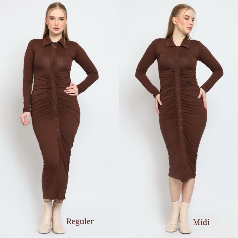 KODE M72E FAYANNA WRINKLE DRESS