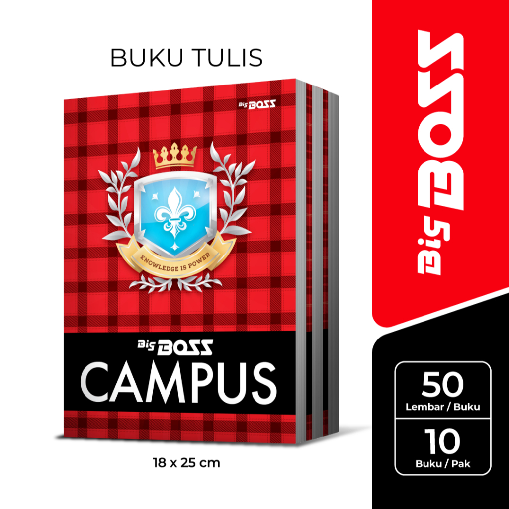 

Buku Tulis BigBoss Campus 36 Lembar 1 Pak Isi 10