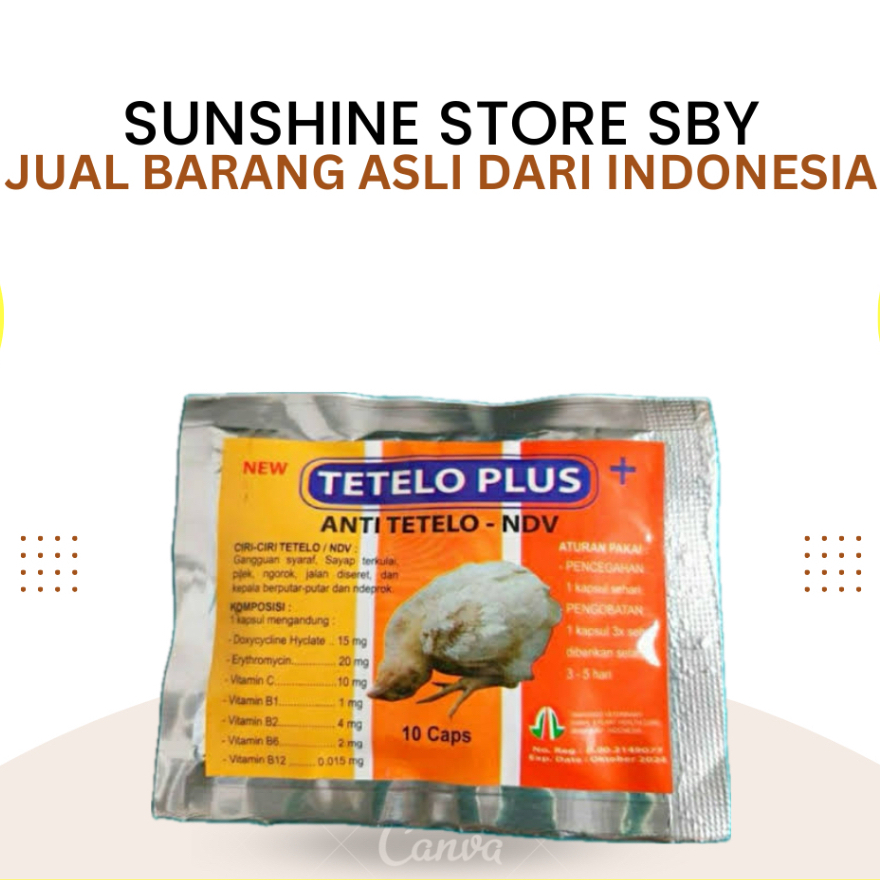 TETELO PLUS obat Anti Tetelo NDV untuk Ayam