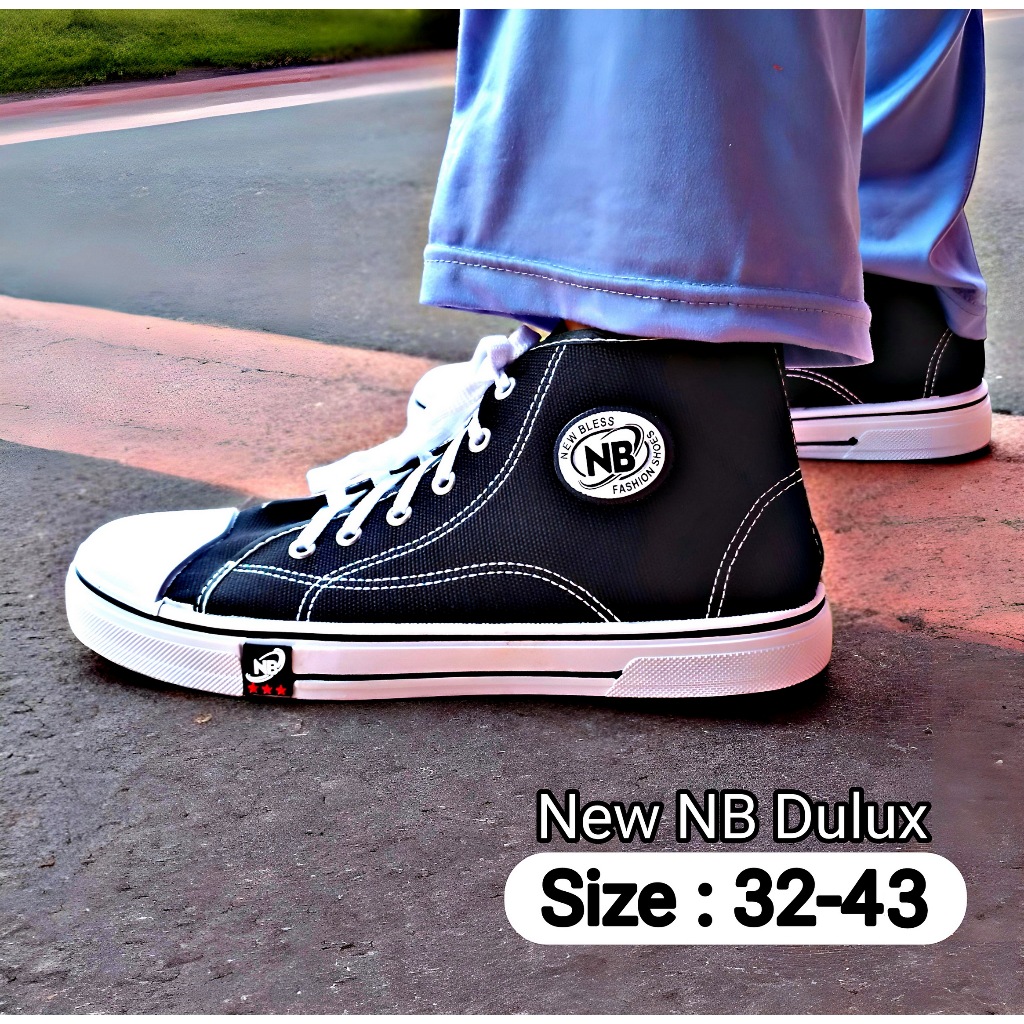 Sepatu Sekolah NB Anak/Remaja DULUX Original Siswa SD SMP SMA Outsole Karet Mentah Super Anti Licin