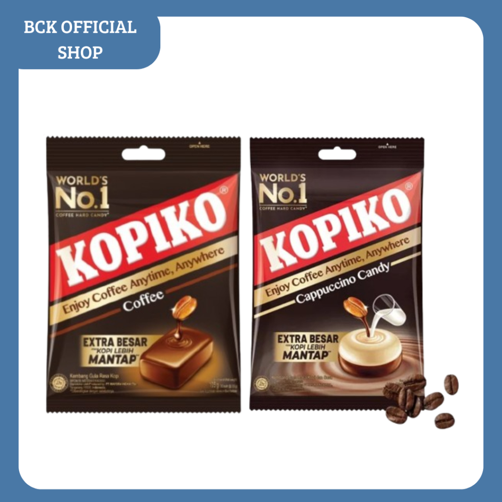 

Kopiko Coffe Candy/Kopiko Cappuccino Candy 175gr (1pack)