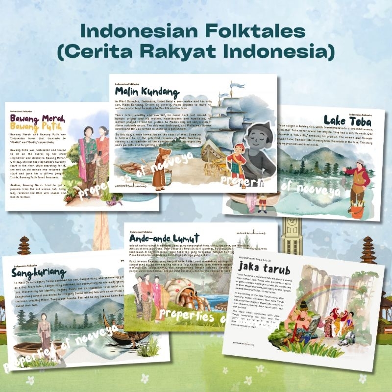 

(Nophrosyne) Kartu Pos / Postcard / Kartu Pos Indonesia / Kartu Pos Cerita Rakyat / Postcard Folktales